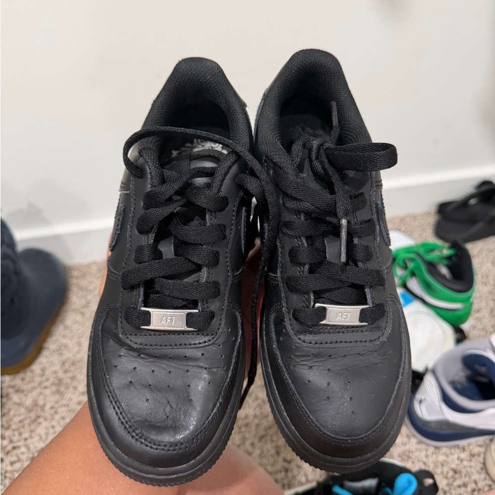 Classic Black Kids Sneakers